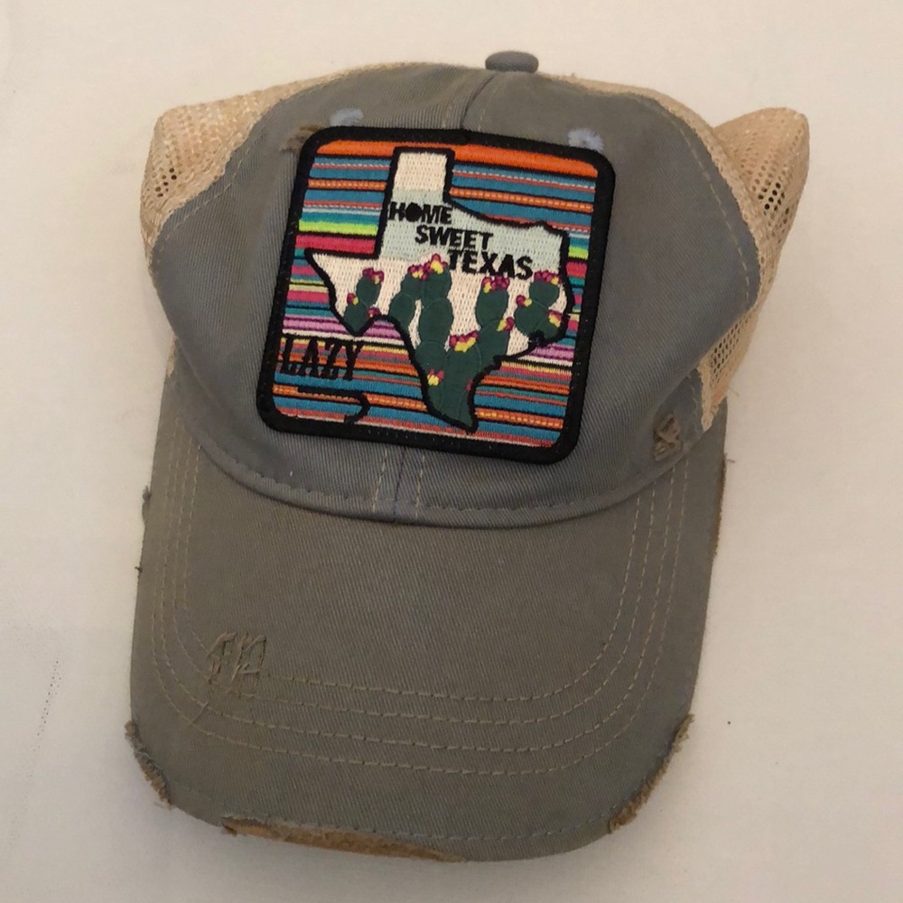 Lazy J Ranchwear “Home Sweet Texas” Distressed Hat